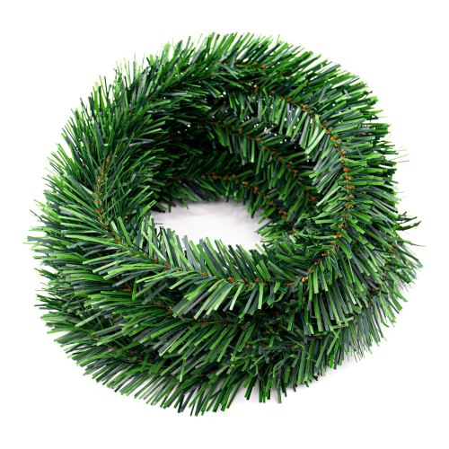 Thick PVC Christmas Green Garland, 14cm - 2M | AL2167