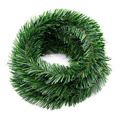 Thick PVC Christmas Green Garland, 14cm - 2M | AL2167