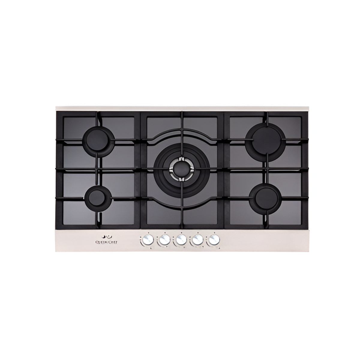 Queen Chef Built-in Gas Hob 5 Burners - Black | QCHB90-5GSG(A)