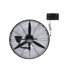 Queen Chef Industrial Wall Fan 26" 187W - Black | DFP 650-TW