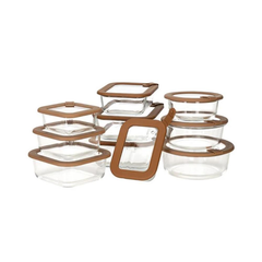 Nutricook 24-Piece Glass Storage Set – 12 Containers & Matching Lids, Airtight and Borosilicate | NC-GS240