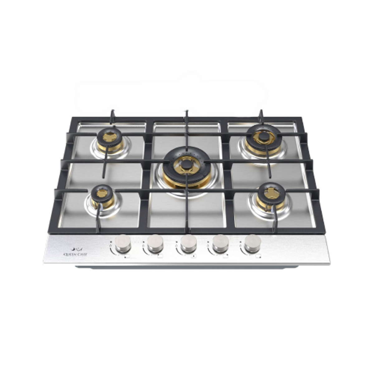 Queen Chef Built-in Gas Hob 5 Burners - Stainless Steel | QCHB70-5GS/S (B)