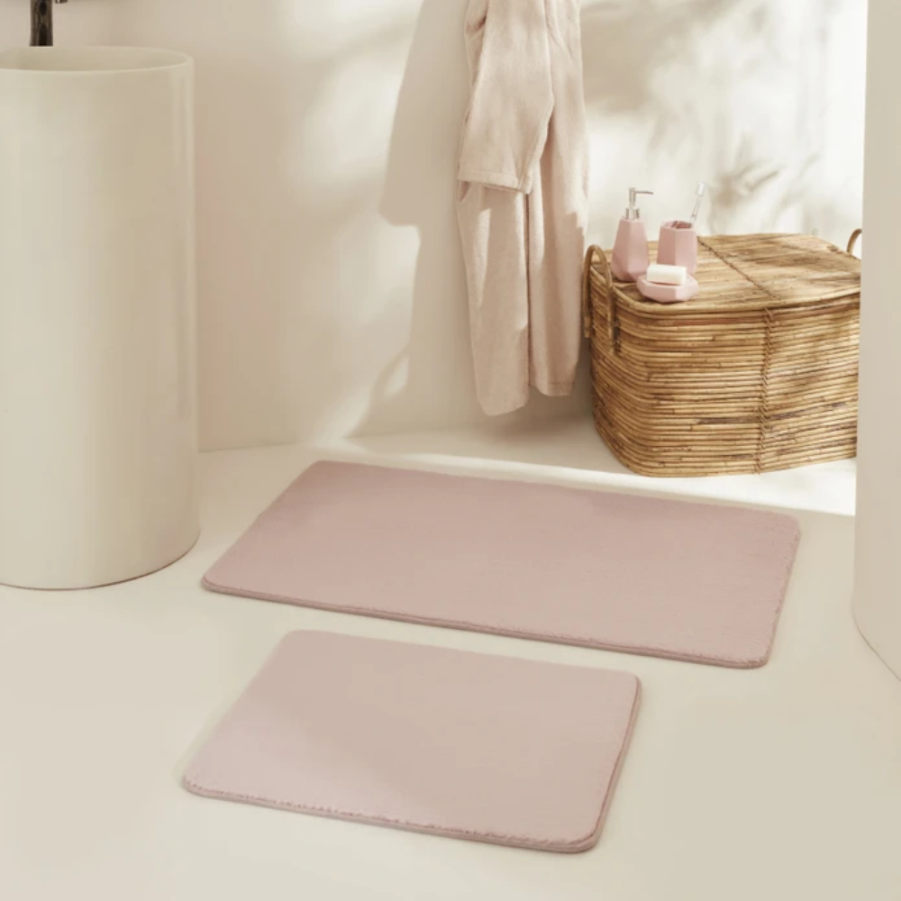 Karaca Home Feather 2-Piece Powder Bath Mat Set | 200.22.05.0258