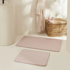 Karaca Home Feather 2-Piece Powder Bath Mat Set | 200.22.05.0258