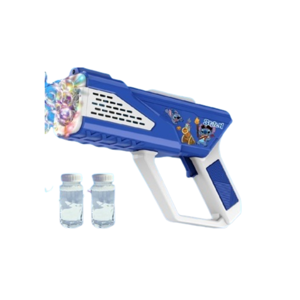 Kids Bubble Gun Toy Stitch Design Blue & White | PP277-6