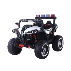 Super Kids 4x4 Electric Ride-On Buggy with LED Lights - White | S985WH