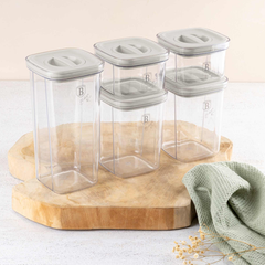 Berlinger Haus 5+5 Pcs Canister Set W/ Lock Lid, Sahara Collection | 8575BH
