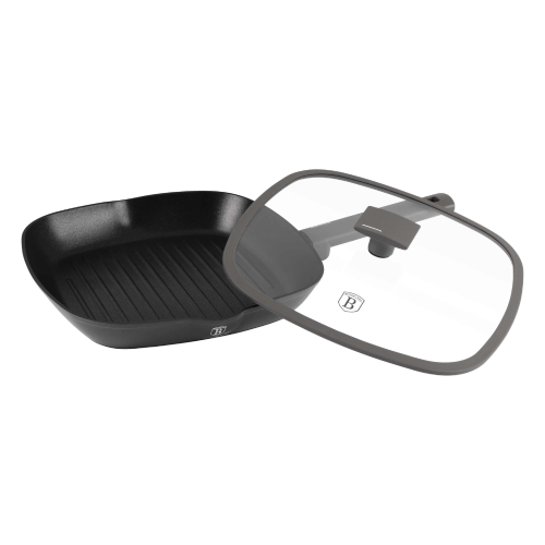 Berlinger Haus Grill Pan With Lid 28 cm – Matte Anthracite | BH/8127