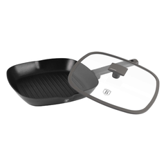 Berlinger Haus Grill Pan With Lid 28 cm – Matte Anthracite | BH/8127