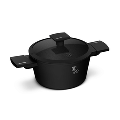 Berlinger Haus Casserole With Lid 24 cm – Matte Black | BH/8188