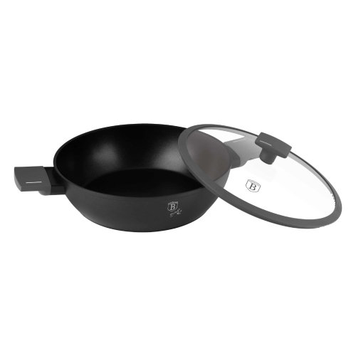 Berlinger Haus Shallow Pot With Lid 28 cm – Matte Anthracite | BH/8128