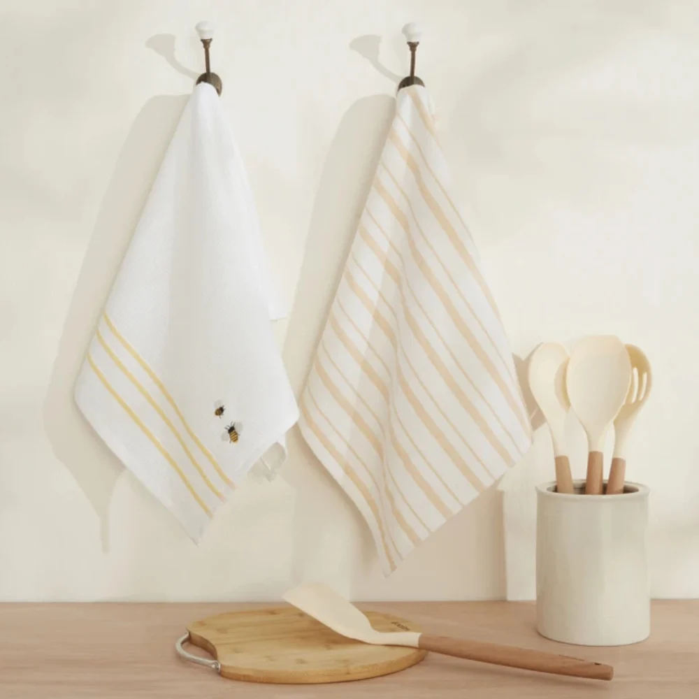 Karaca Home Bee 2-Pack Kitchen Towels | 8680214389263