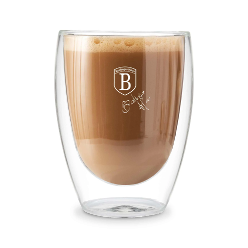 Berlinger Haus Glass Double Wall Mug Set 300ML | 8769BH