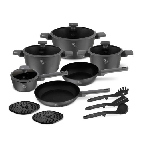 Berlinger Haus 15 pcs Cookware Set – Matte Anthracite | BH/8141