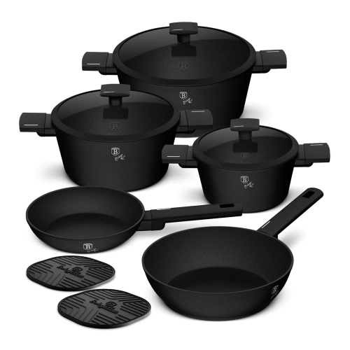 Berlinger Haus 10 pcs Cookware Set – Matte Black | BH/8197