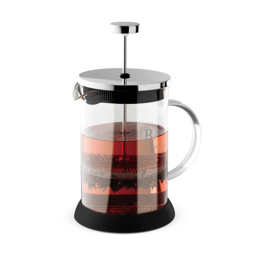 Berlinger Haus Coffee and Tea Plunger, 600ml, Black Silver Collection | 6302ABH