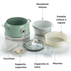 Ariete Vintage Rice Cooker & Slow Cooker - Green | 2904/04