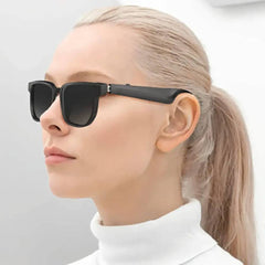 Porodo Lifestyle Vistax Intelligent Audio Eyewear - Black | PDSGUVP103BK