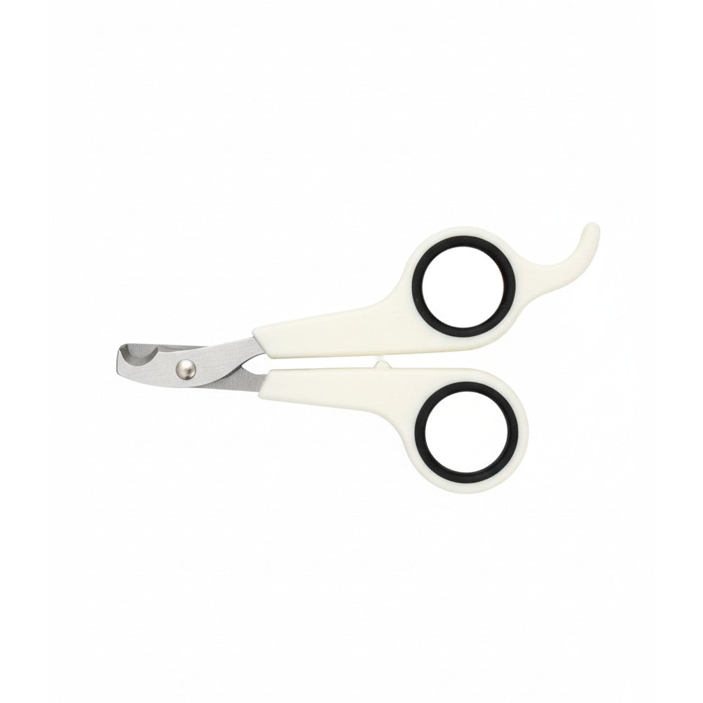 Pet Nail Clippers for Cats & Dogs – Safe and Easy Grooming Trimmer Scissors – White & Black | NAI-CLIP-WH-BK