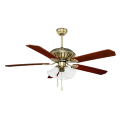 Queen Chef 52" Ceiling Fan Antique Brass 3 Speeds | D52006