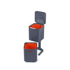 Joseph Joseph Totem Compact 40L Waste & Recycling Bin - Graphite | 30065