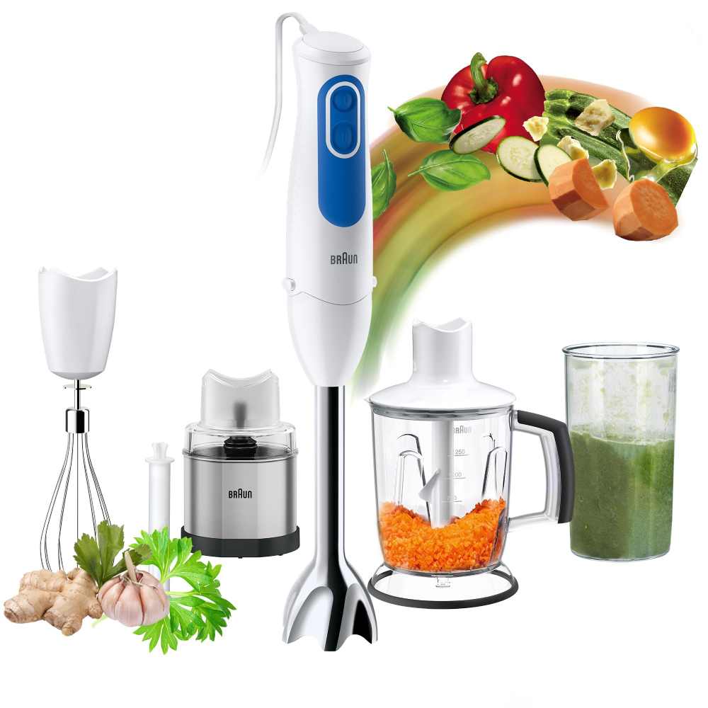Braun MultiQuick 3 Hummus Hand Blender 700W - White | MQ 3048