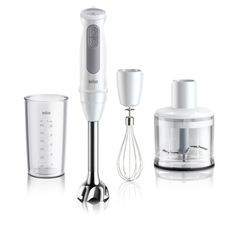 Braun MultiQuick 5 Hand Blender 750W with Chopper & Whisk - White | MQ50236M INT