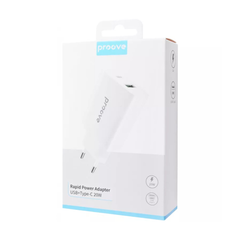 Proove Rapid 20W Type-C + USB Wall Charger - White | WCRP20110002