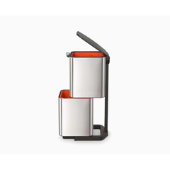 Joseph Joseph Totem Compact 40L Waste & Recycling Bin - Stainless Steel | 30063