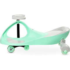 Kids Wiggle Ride-On Swing Car with Steering Wheel – Mint Green | YBQ-508