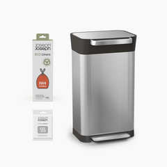 Joseph Joseph Titan 30L Trash Compactor Bin - Stainless Steel | 30030
