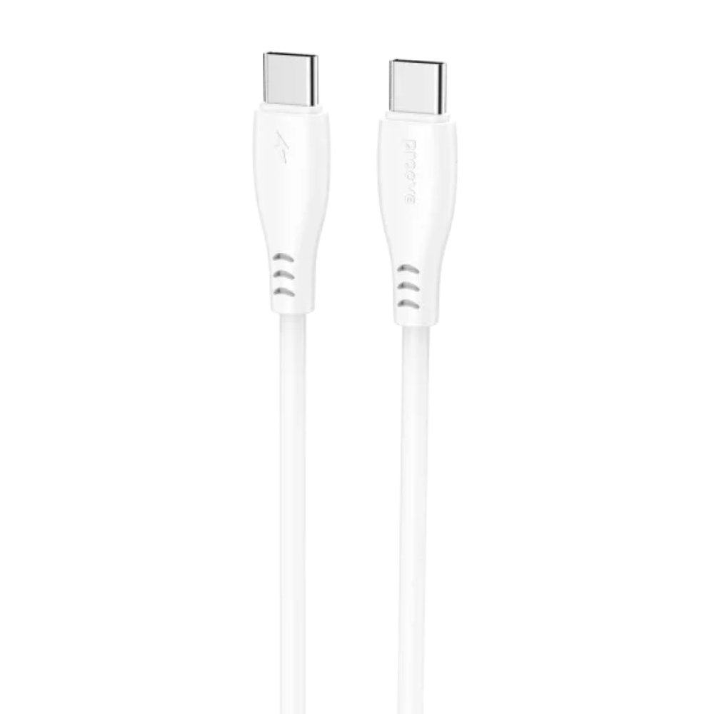 Proove Simple Silicone 60W Type-C to Type-C Cable 1m - White | CCSI60002202