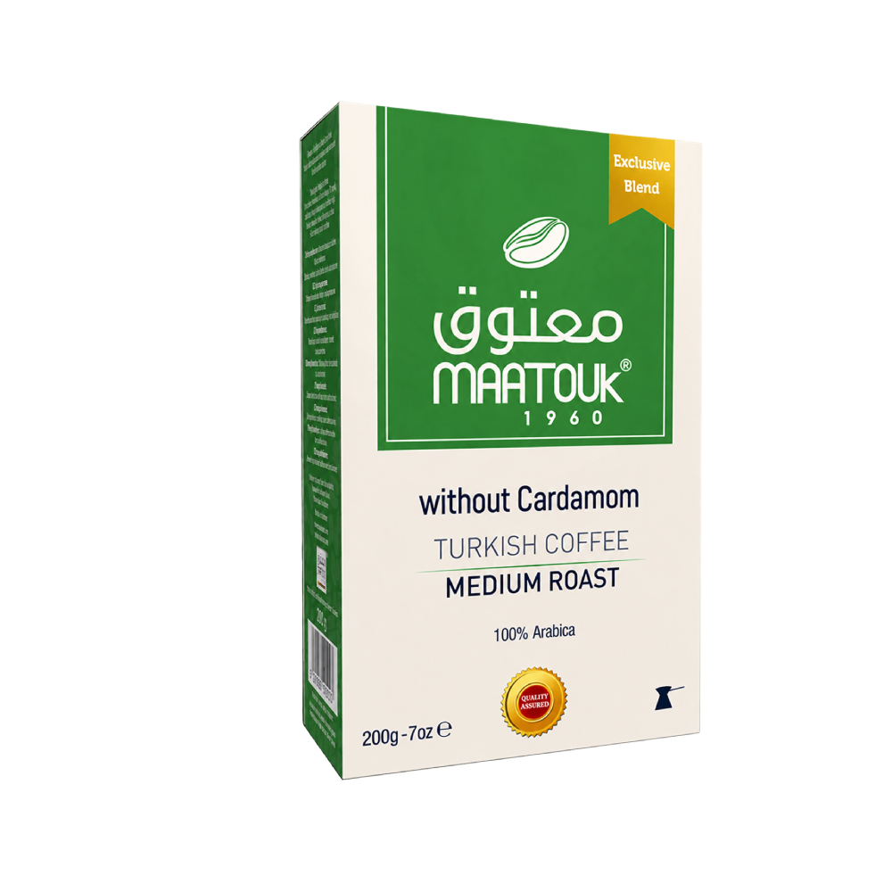Maatouk Exclusive Blend Lebanese Ground Coffee Without Cardamom 200g