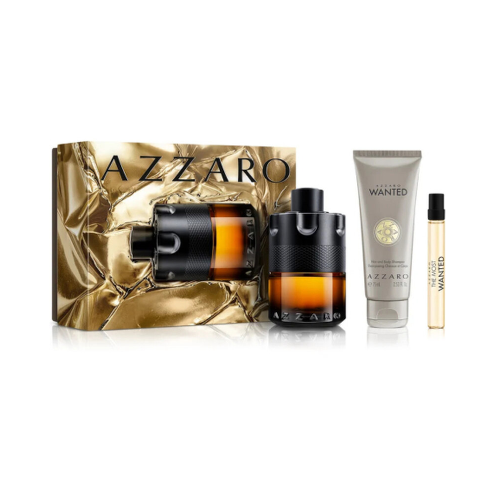 Azzaro The Most Wanted Parfum Gift Set for Men 100ml + 10ml + Shower Gel 75ml