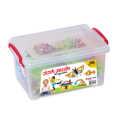 Flower Puzzle Creative Construction Set - 250 Pieces with Storage Box | 03143
