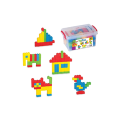 Maxi TikTak Interlocking Building Blocks Set - Creative Educational Toy (62 Pieces) with Storage Box | 03148