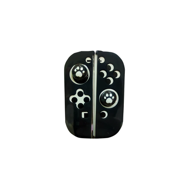 Lucky Fox Joy-Con Silicone Case with Thumb Grips - Black/Black