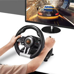 PXN V3 Pro 180° Steering Wheel with Pedals & Vibration Feedback - Black | V3 Pro
