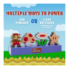Super Mario Bros Icons Light Decorative Light-Up Figure