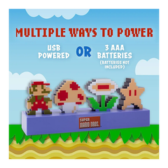 Super Mario Bros Icons Light Decorative Light-Up Figure