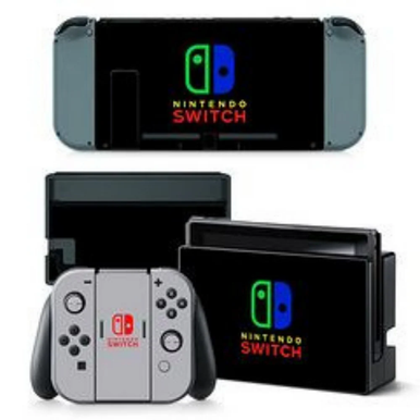 Nintendo Switch Skins & Stickers - Neon Logo Edition