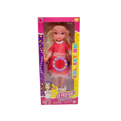 Fashion Doll with Long Hair & Red Dress | GL100439