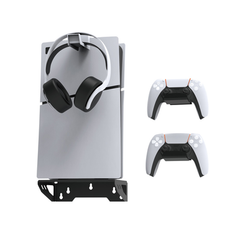 Dobe Wall mount bracket, Wall Stand For PS5 Slim & Fat Console & Controllers