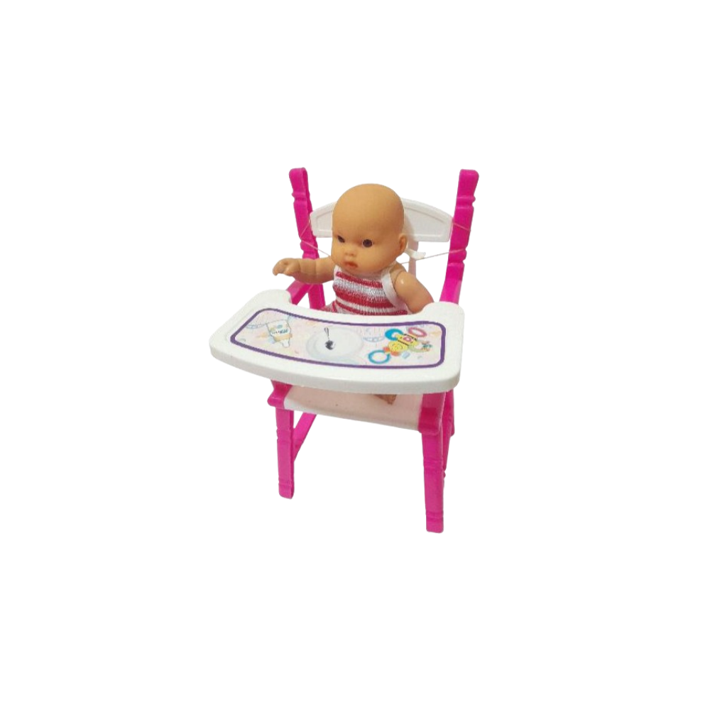 Baby Doll with Feeding Chair Playset | BK-5744