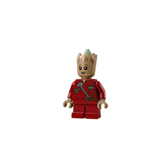 صاروخ LEGO وجروت الصغير - مجموعة بناء LEGO Marvel | 76282