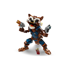 صاروخ LEGO وجروت الصغير - مجموعة بناء LEGO Marvel | 76282