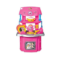 Barbie Chef Kitchen Set Toy with Accessories - Pink Play Kitchen | 01503