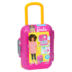 Barbie Rolling Suitcase Beauty Play Set with Accessories - Kids Pretend Play Toy | 03486
