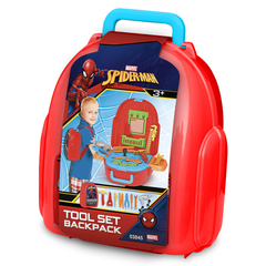 Marvel Spider-Man Tool Set Backpack with Accessories - Kids Pretend Play Toy | 03845