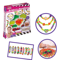 Brightzz Jewellery Beads Craft Set for Kids - Colorful DIY Jewelry Making Kit | 03175